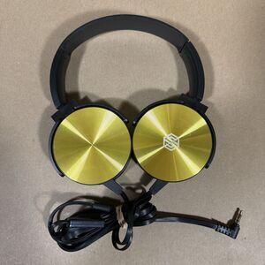 Sonitum Premium Classroom Headphones w Microphone Over The Ears Gold Shiny